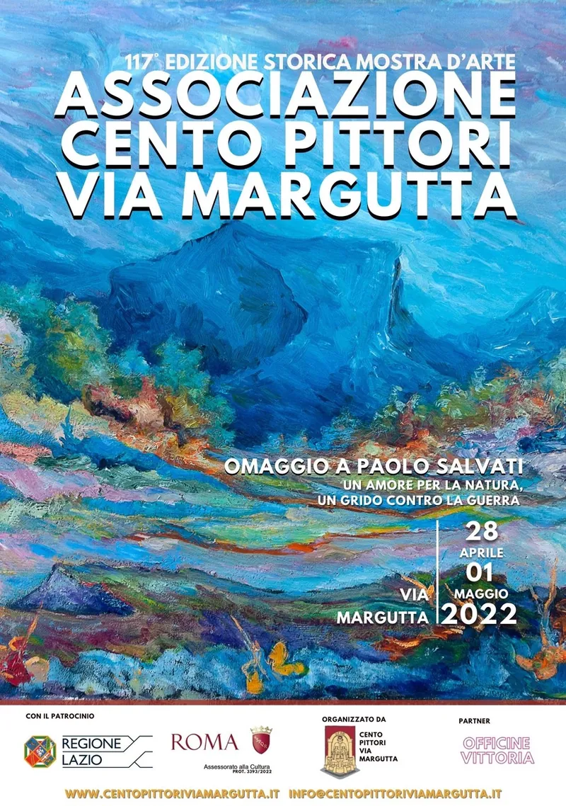 117ª Mostra Cento Pittori via Margutta, dedicada a Paolo Salvati